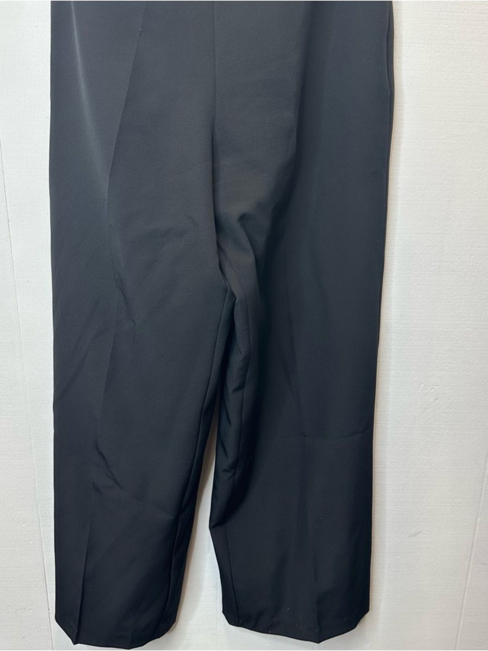 Sam Edelman Size 2 Solid Black Feather Trim Strapless Women's Jumpsuit - Picture 5 of 8